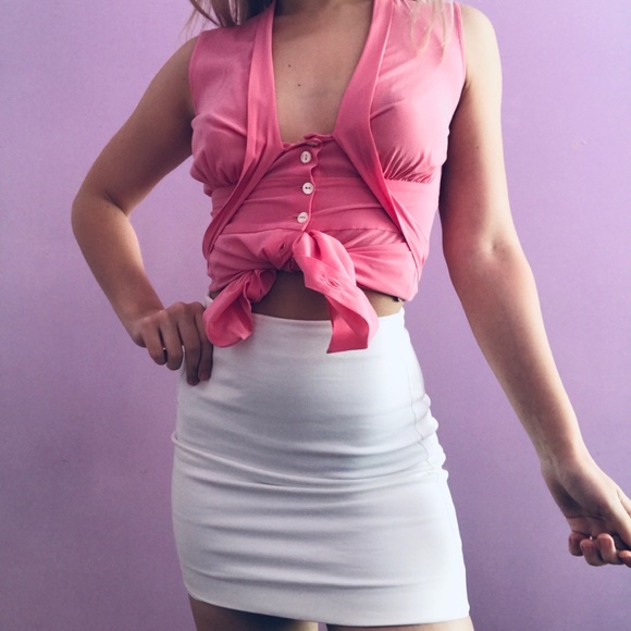 💖 SILK DOLCE & GABBANA TOP W/MOTHER OF PEARL 💖 - Picture 5 of 7